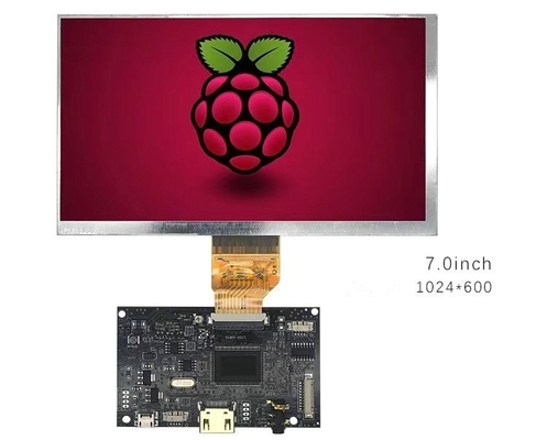 Raspberry Pi Compatible 7 Inch LCD Panel With 1024x600 Resolution And 450nits Luminance