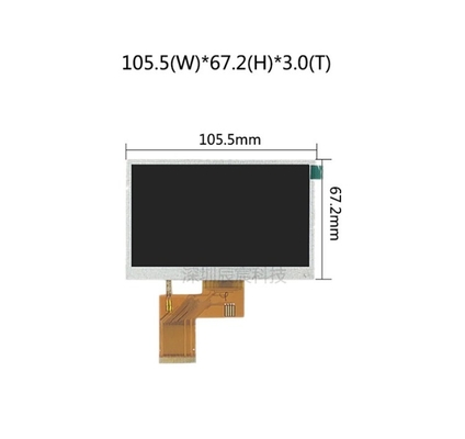 4.3 inch customized IPS tft lcd panel 480*272 rgb interface for medical device
