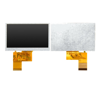 500nits  White Resistive LCD Display 480 X 272 Medical 4.3 Tft LCD Monitor Touch Screen