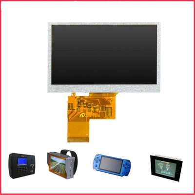 500nits  White Resistive LCD Display 480 X 272 Medical 4.3 Tft LCD Monitor Touch Screen