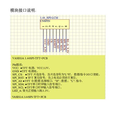 Directly Sell 1.44 inch TN TFT LCD Display Screen 128*128 with Ili9163C SPI Board