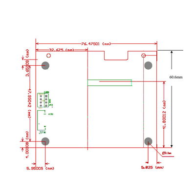RGB  320 X 240 Small TFT LCD Display 3.5 Inch TFT LCD Controller 54 PIN Driver Board