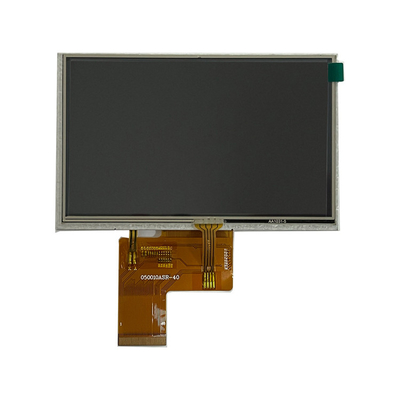800X480px TN TFT LCD Display Screen With Resistive Touch Screen Industrial