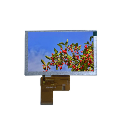 500nits Small TFT LCD Display 5in 800x480 40Pin Tft Lcd Color Monitor 50 70 Degree Viewing Angle