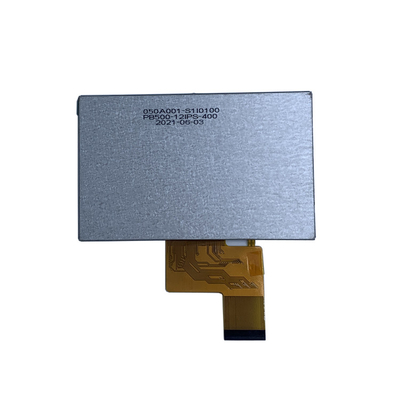 500nits Small TFT LCD Display 5in 800x480 40Pin Tft Lcd Color Monitor 50 70 Degree Viewing Angle