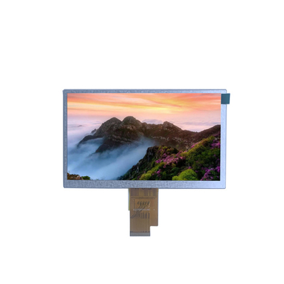7 Inch TFT LCD Display with Backlight Luminance of 500 Cd/m2 and 16 9 Display Scale
