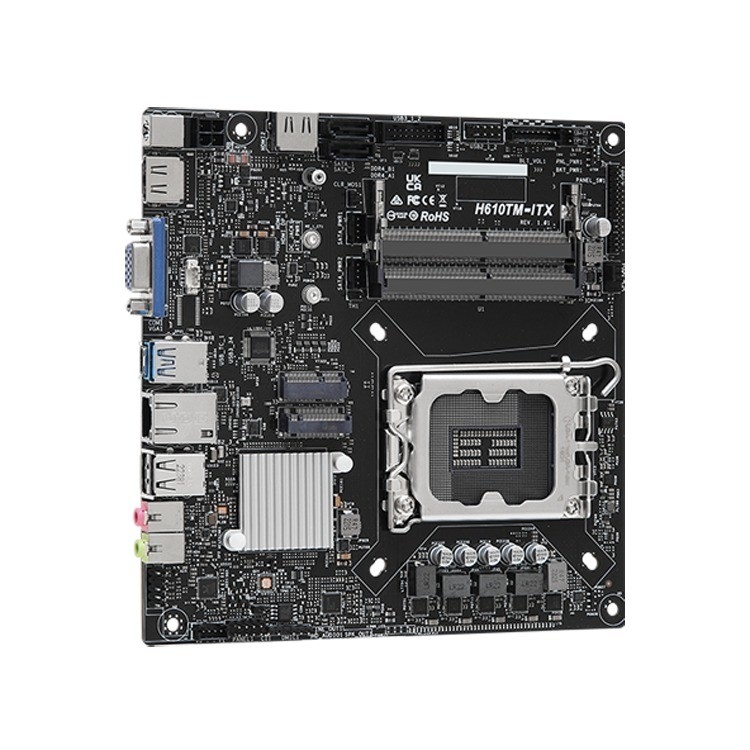 LGA1700 Industrial Motherboard Double Memory Channel  H610TM-ITX Socket